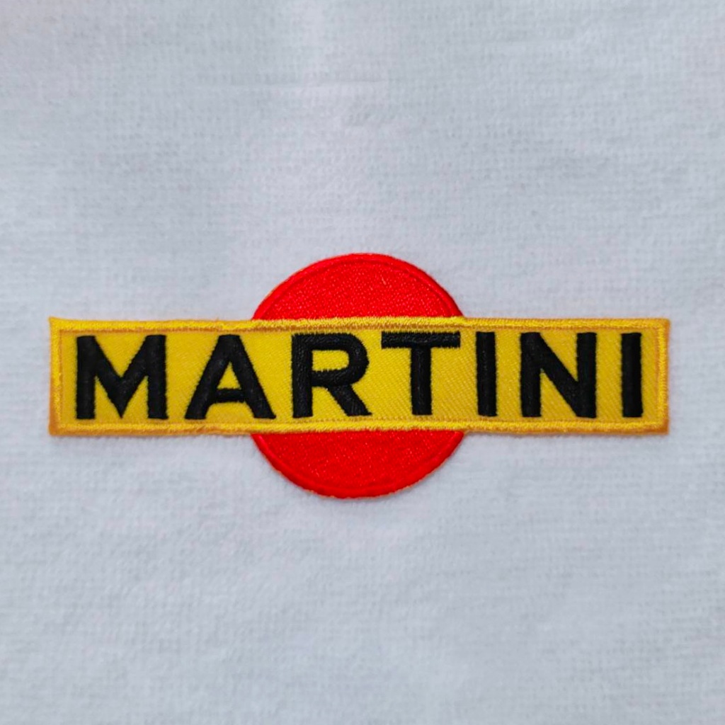 อาร์ม ตัวรีด ตัวรีดติดเสื้อ สติ๊กเกอร์ อาร์มติดเสื้อ Martini Patch Sticker Racing Team Formula One มาร์ตินี่ เรซซิ่ง DIY