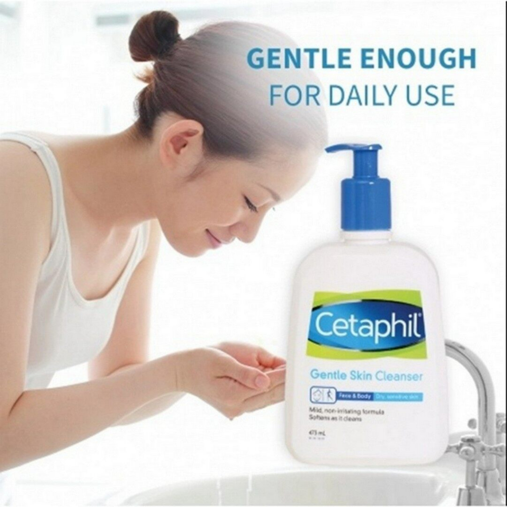 Cetaphil Gentle Skin Cleanser For All Skin Types 500ml โฟมล้างหน้า คลีนเซอร์ คลีนซิ่ง Soothing ทําความสะอาดผิวหน้า โฟมล้