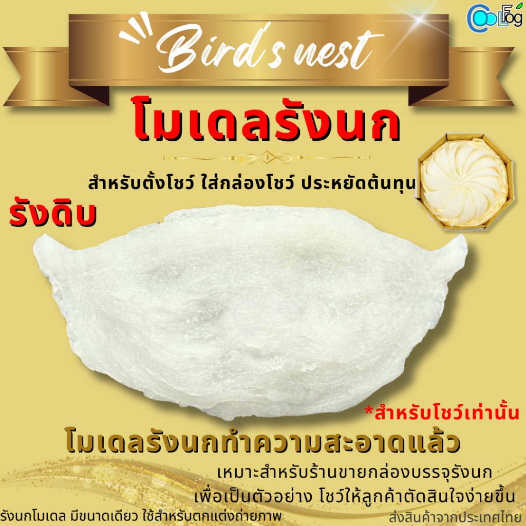 โมเดลรังนก รังนกดิบ สำหรับโชว์ สำหรับถ่ายภาพเท่านั้น รังนกจำลองทำความสะอาดแล้ว 10ชิ้น