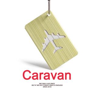 Caravan Crew Luggage tag แท็กกระเป๋าเครื่องบิน อลูมิเนียมอัล…