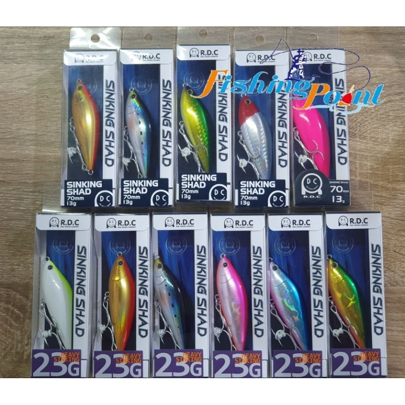 เหยื่อปลอม Sinking Shad ขนาด 70mm มีน้ำหนัก 13g และ 23g