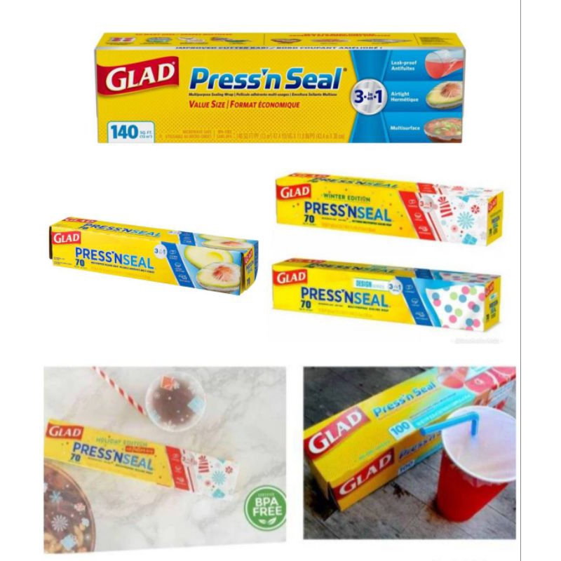 Magic wrap, Glad press'n seal Holiday Edition เมจิคแรป แรปถนอมอาหาร แรปสูญญากาศ ซีลถนอมอาหาร