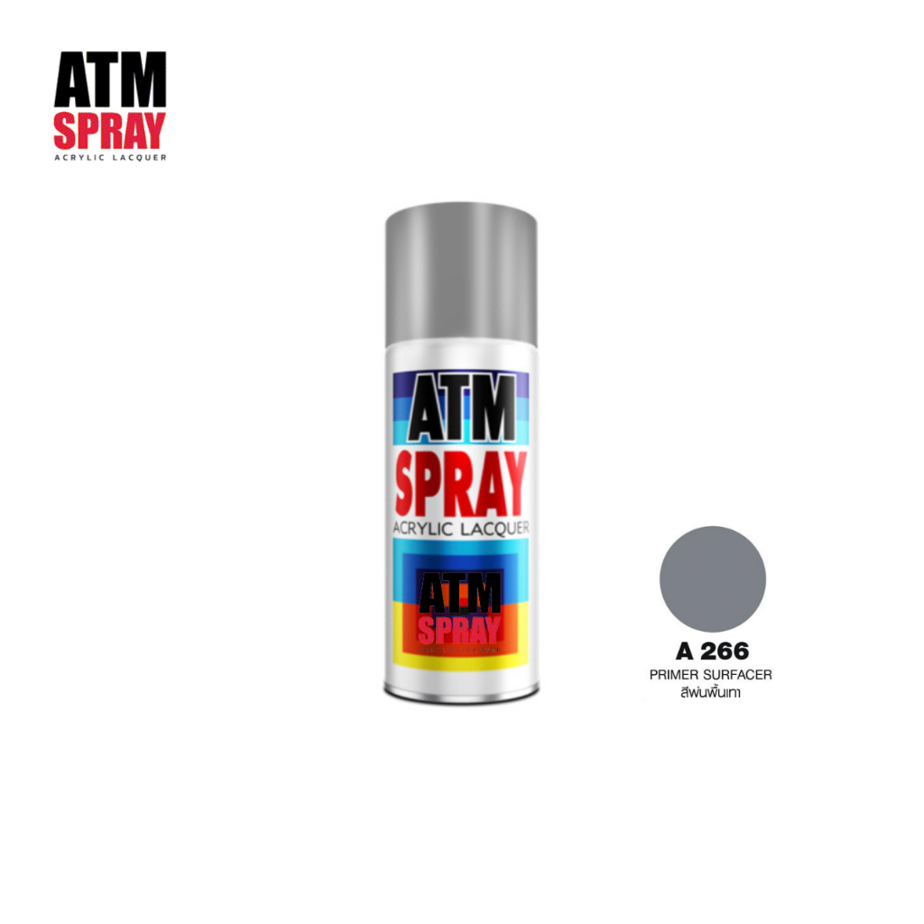 ATM A266 PRIMER SURFACER สเปรย์รองพื้น สีสเปรย์ พ่นรองพื้น