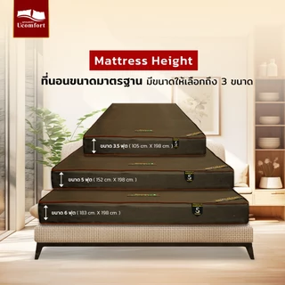 Ucomfort รุ่น Standard ที่นอนยางสังเคราะห์เสริมฟองน้ำอัดแน่นหุ้มหนัง PVC