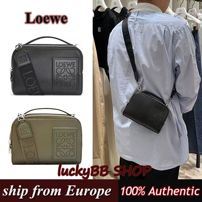 Loewe ผู้ชายกระเป๋าสะพายข้าง ของแท้100%