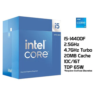 CPU (ซีพียู) INTEL CORE I5-14400F - 10C 16T 1.8-4.7GHz (INTEL SOCKET 1700) ประกัน 3 ปี