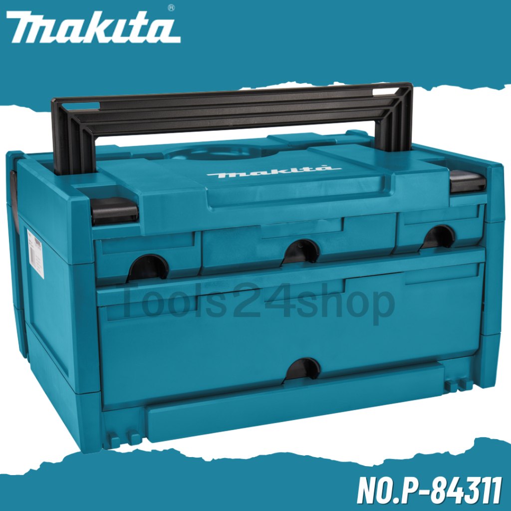 MAKITA กล่องเครื่องมือ MAKPAC 4 ลิ้นชัก ขนาด 210 x 295 mm. No.P-84311