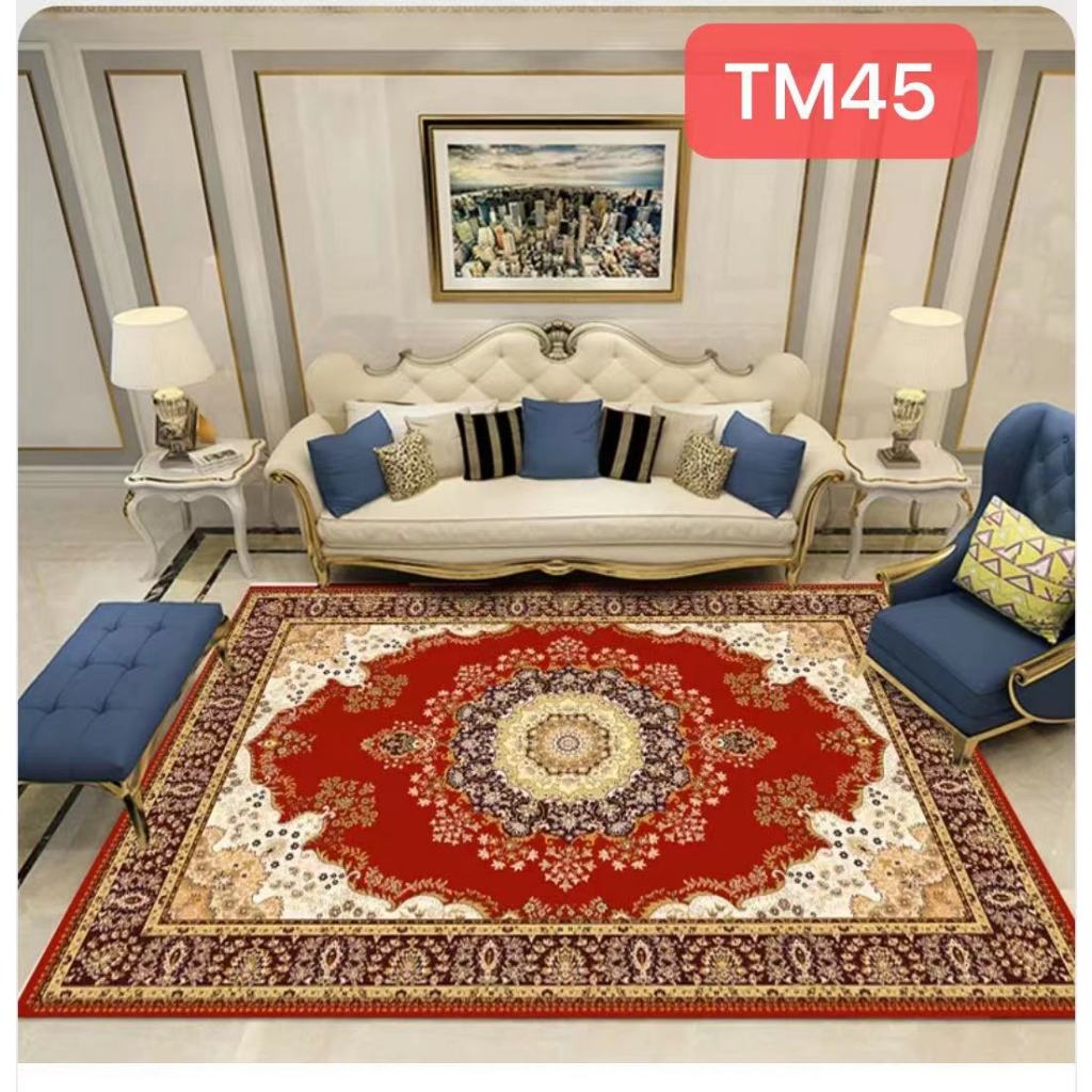 พรมปูพื้นห้องนั่งเล่นกันลื่นขนาด8ฟุต 200x300cm สินค้าพร้อมส่ง