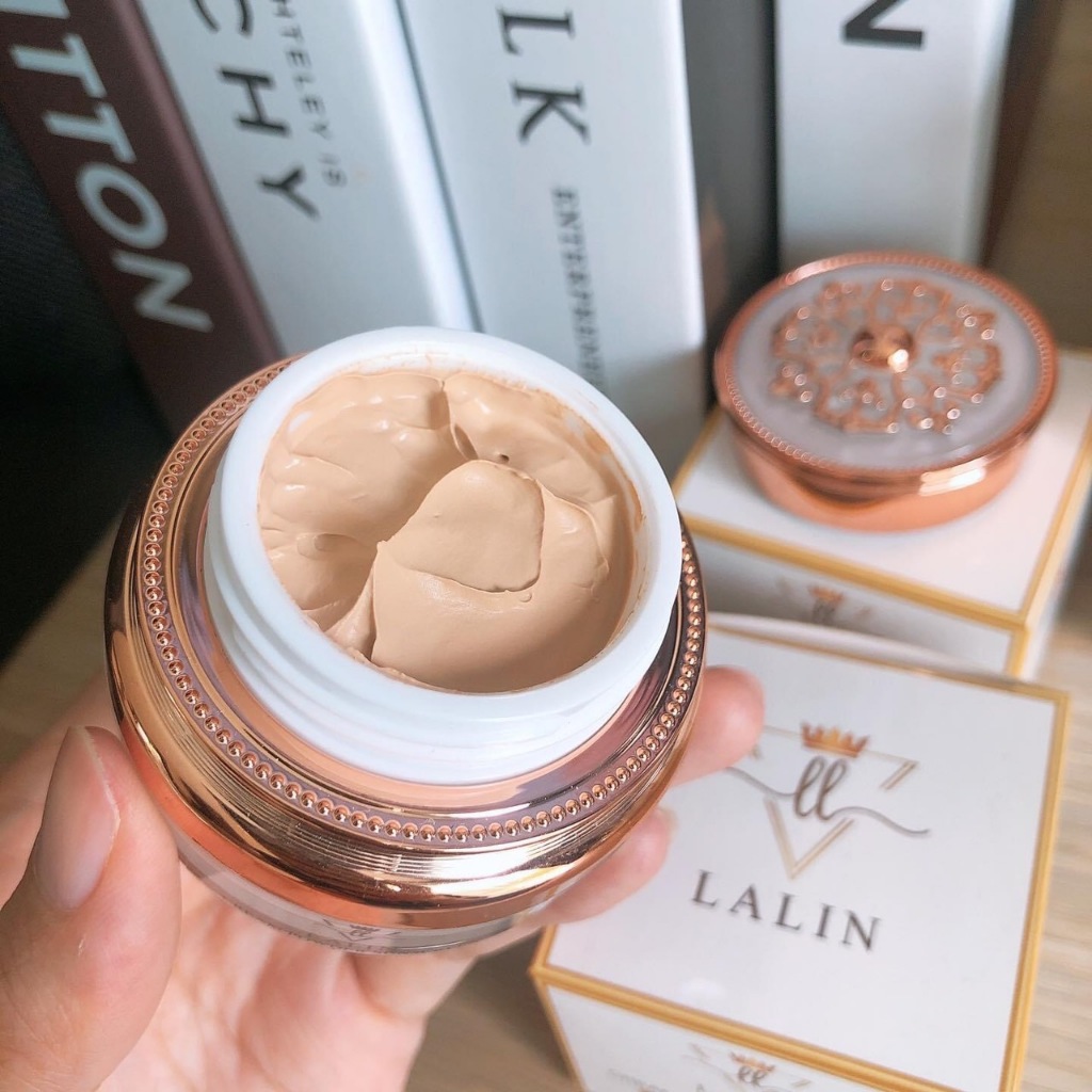 ครีมแป้งกันแดดลลิน spf 50pa+++ เปลี่ยนเป็นแป้งทันทีที่ทา กันแดด+แป้ง สูตรคุมมันกันแดดแป้งครีมลลิน