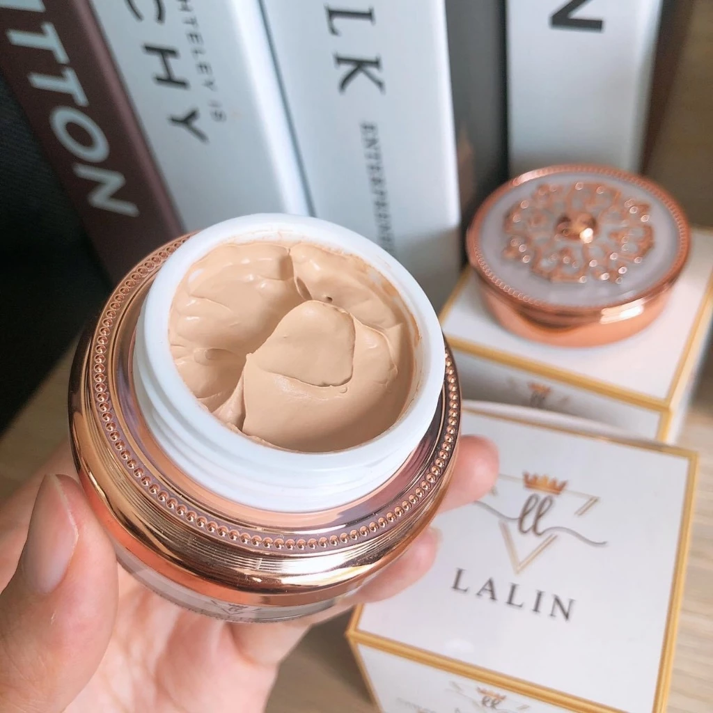 ครีมแป้งกันแดดลลิน spf 50pa+++ เปลี่ยนเป็นแป้งทันทีที่ทา กันแดด+แป้ง สูตรคุมมันกันแดดแป้งครีมลลิน