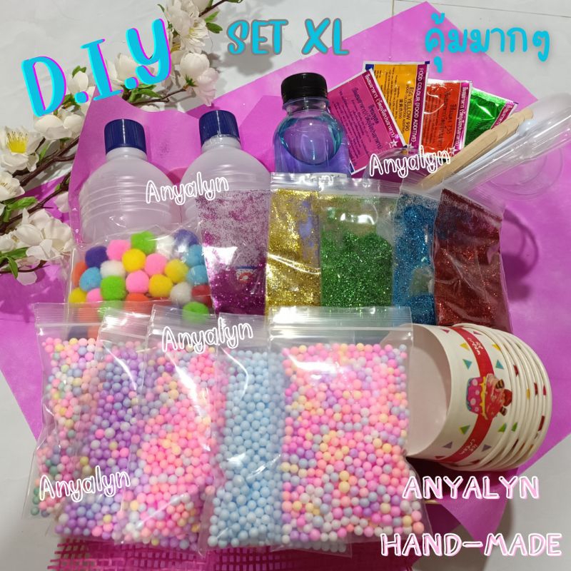 ชุดทำสไลม์​DIY.พร้อมส่ง ไม่มีสารอันตราย