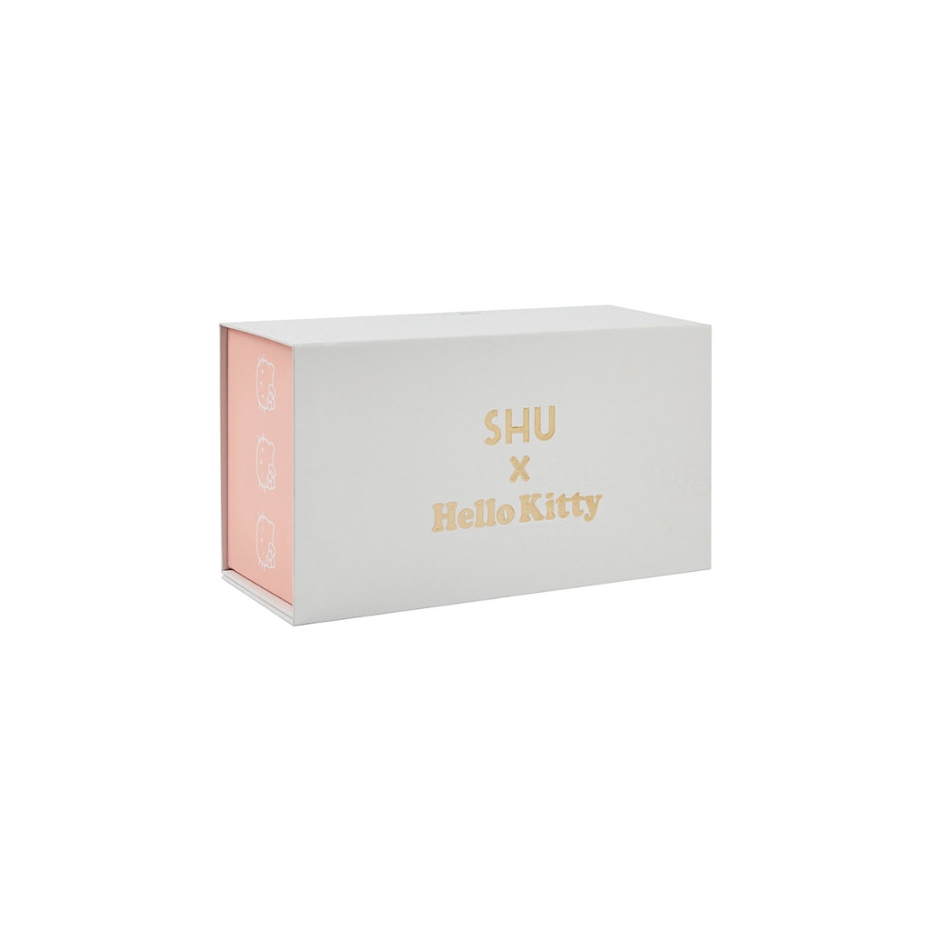กล่องแม่เหล็ก SHU l HELLO KITTY 2023 สีขาวชมพู ขนาด 17*31*12 CM. SIZE S 014
