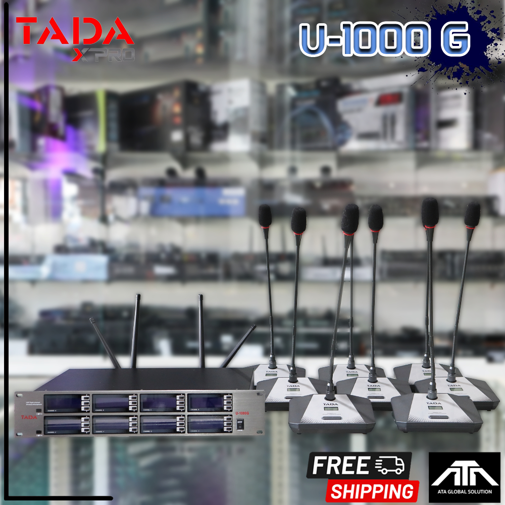 ชุดประชุมไร้สาย TADA รุ่น U-1000G ไมค์ประชุมไร้สาย 8 ไมค์ U1000G  TADA รุ่น U 1000G