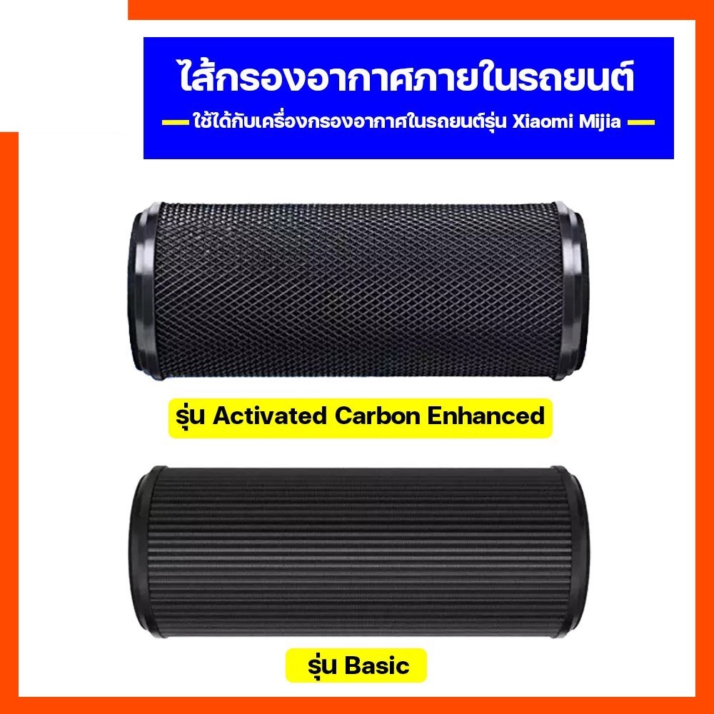 (H13 เกรดการแพทย์) MI Mijia Car air purifier ไส้กรองอากาศ ไส้กรอง รถยนต์ PM2.5 ดับกลิ่น ฝุ่น เศษขยะ