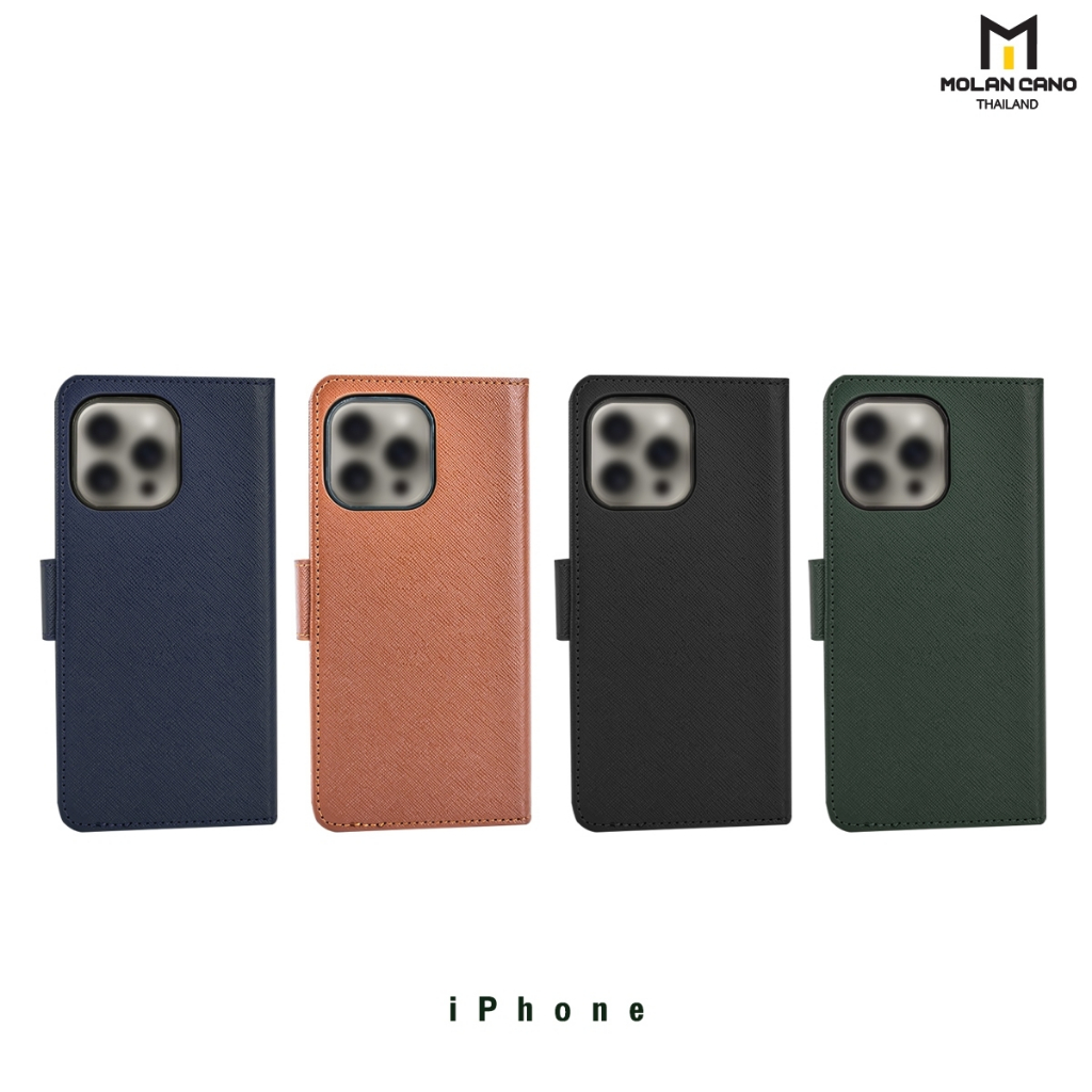 Molan Cano Harvard Diady Case เคสฝาพับมีช่องใส่บัตร เคส สำหรับไอโฟน iPhone 13/14/15