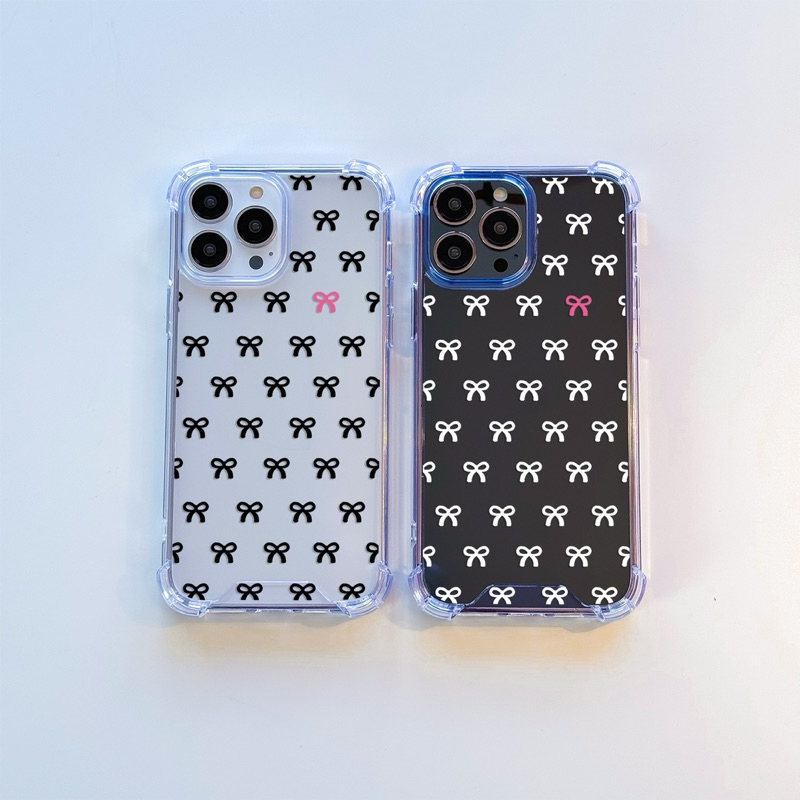 เคสสำหรับไอโฟน สินค้าพร้อมส่ง มีครบรุ่น ลายโบว์เล็ก