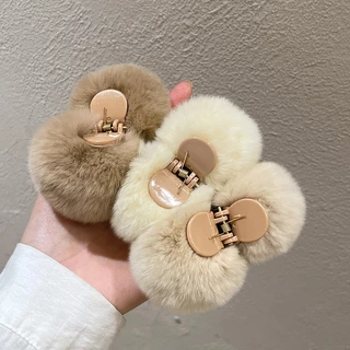 Fur Ball กิ๊บติดผมปอมปอม ลูกกลม ขนฟู ละมุน น่ารัก กิ๊บหนีบผม กิ๊บเกาหลี
