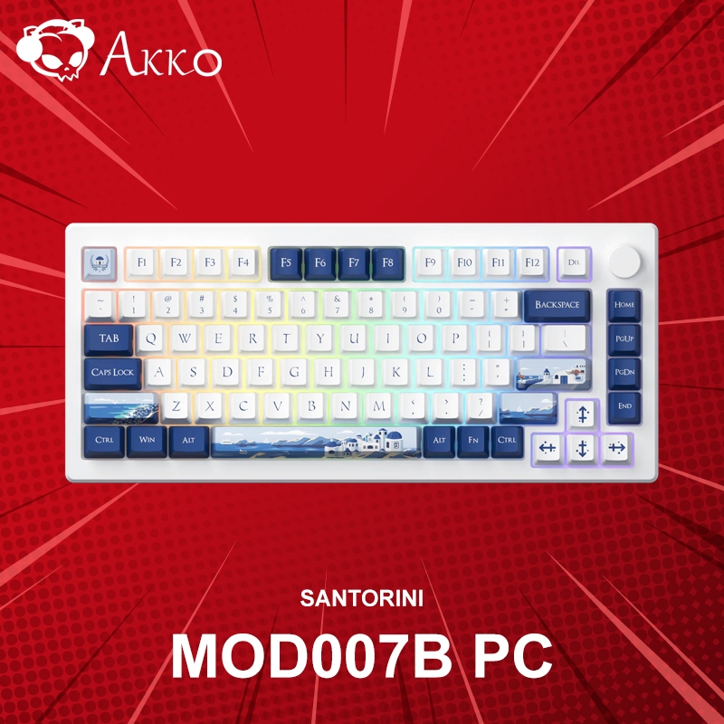 คีย์บอร์ด Akko MOD007B PC Santorini (ภาษาอังกฤษ) ประกันศูนย์ 1 ปี