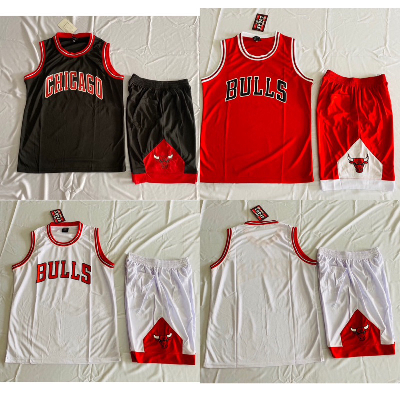 ชุดบาสทีม Chicago Bulls สีแดง/ดำ/ขาว พร้อมส่ง