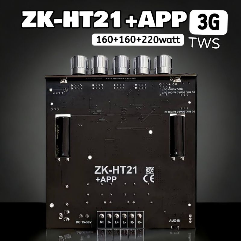 ของแท้   ZK-HT21 2G/ZK-HT21 3G+app +TWS  กำลังขับ160+160+220วัตต์ ระบบ2.1