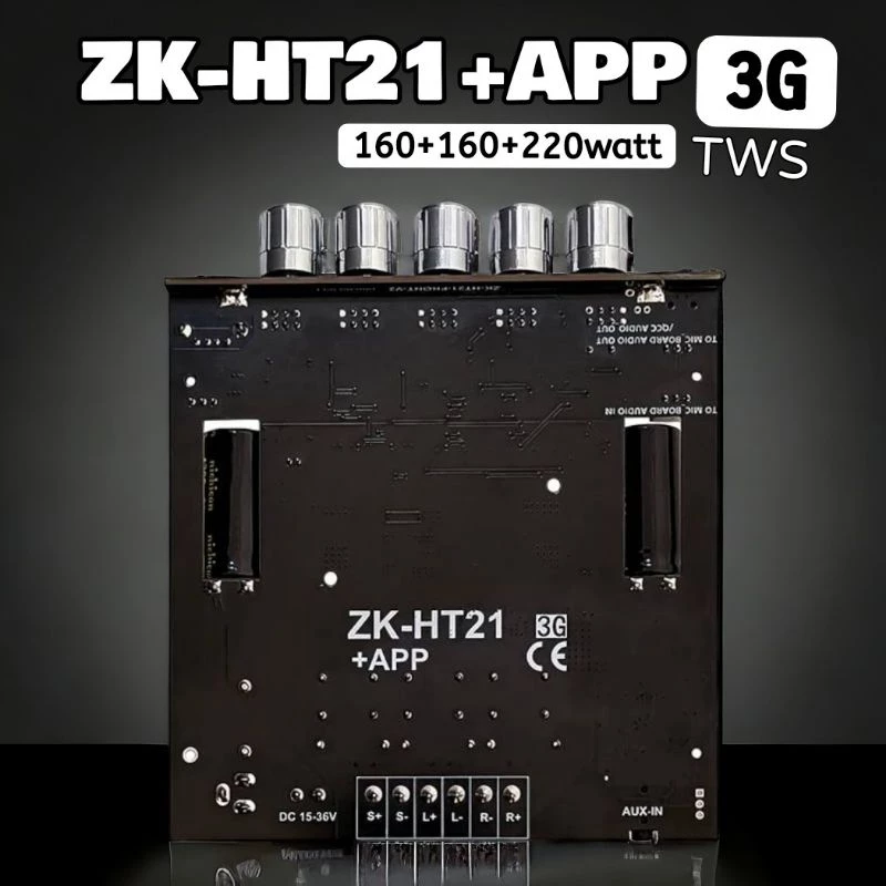 ของแท้ ZK-HT21 2G/ZK-HT21 3G+app +TWS กำลังขับ160+160+220วัตต์ ระบบ2.1