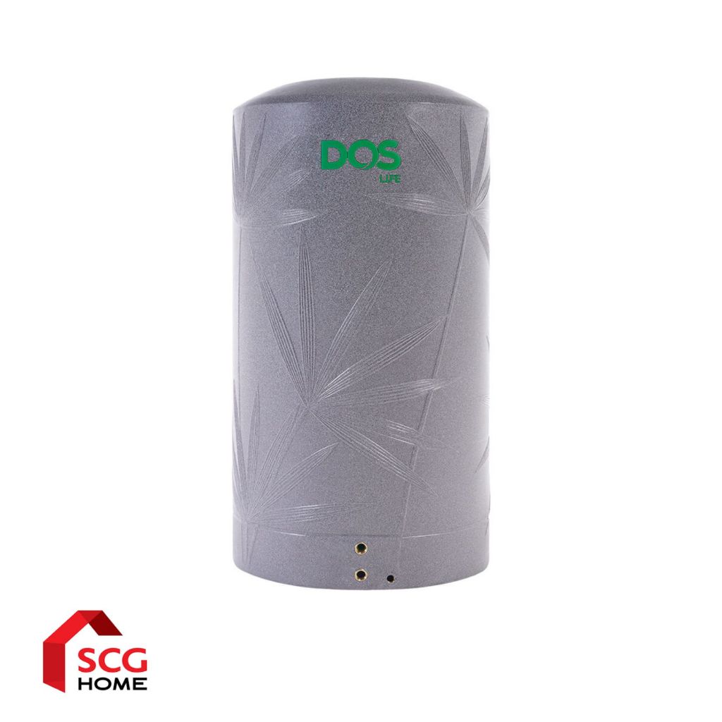 DOS ถังเก็บน้ำบนดิน NATURA SILVER COMBAC รุ่น HY-42/GY (500L-2000L) สีอ๊อกซ์ฟอร์ด เกรย์ แกรนิต
