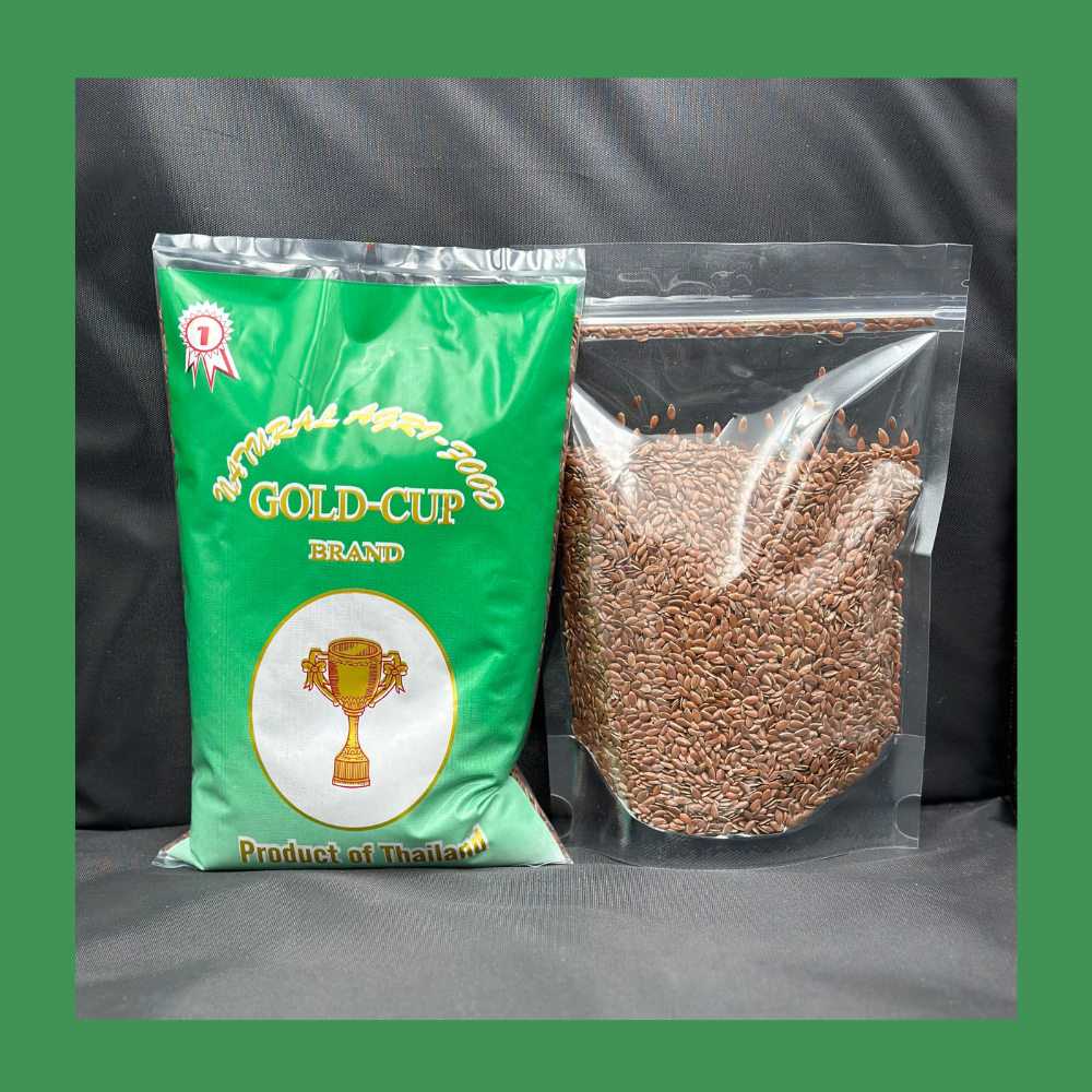 เมล็ดแฟลกซ์ สีน้ำตาล ออแกนิค (มีใบรับรอง) Flaxseed Organic แฟลกซ์ซีด 250g, 500g เมล็ดแฟลกซ์สีน้ำตาล flax seed