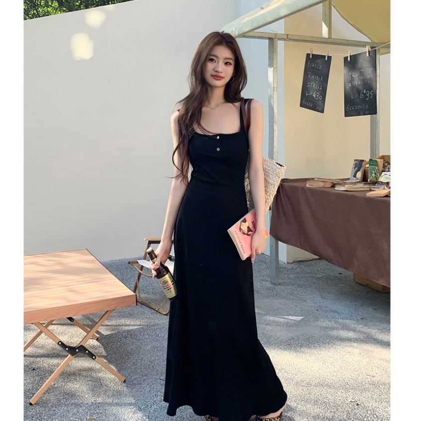 Beryl เดรสยาว แฟชั่นผู้หญิงเปิดไหล่เซ็กซี่สไตล์เกาหลีเดรสออกงานสไตล์อารมณ์หวาน