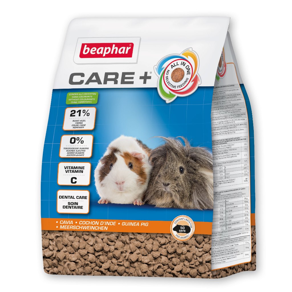 Promo 1 free 1 Beaphar CARE+ Guinea Pig แคร์พลัส กินนี่พิก อาหารหนูแกสบี้ 1.5 Kg. EXP.05/25