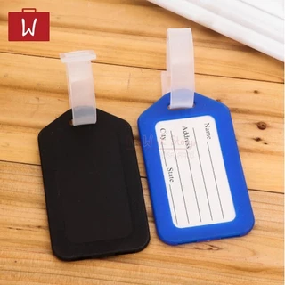 Oneworkstory [แพ็ก10] bag Tag ป้ายชื่อ ห้อยกระเป๋า สายคล้อง พวงกุญแจป้ายชื่อ ป้ายกระเป๋าเดินทาง แท็กกระเป๋า Luggage Tag