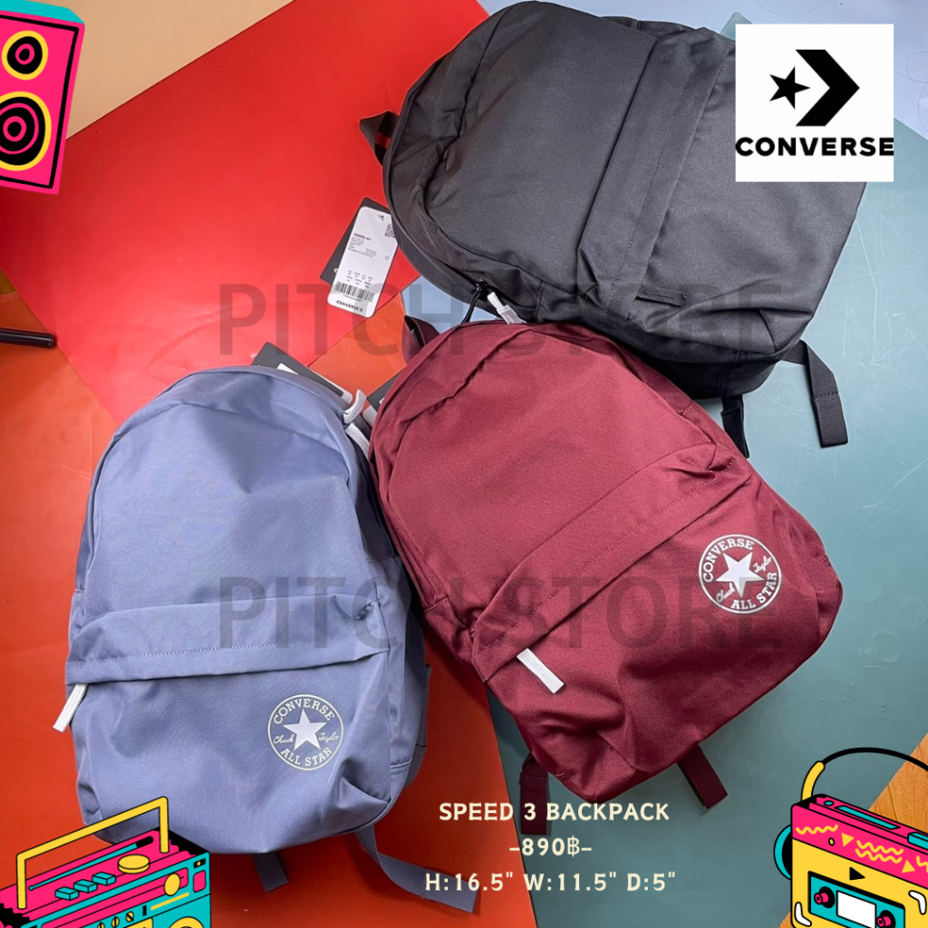 Converse กระเป๋าเป้สะพายหลัง รุ่น Speed 3 Backpack (5962)