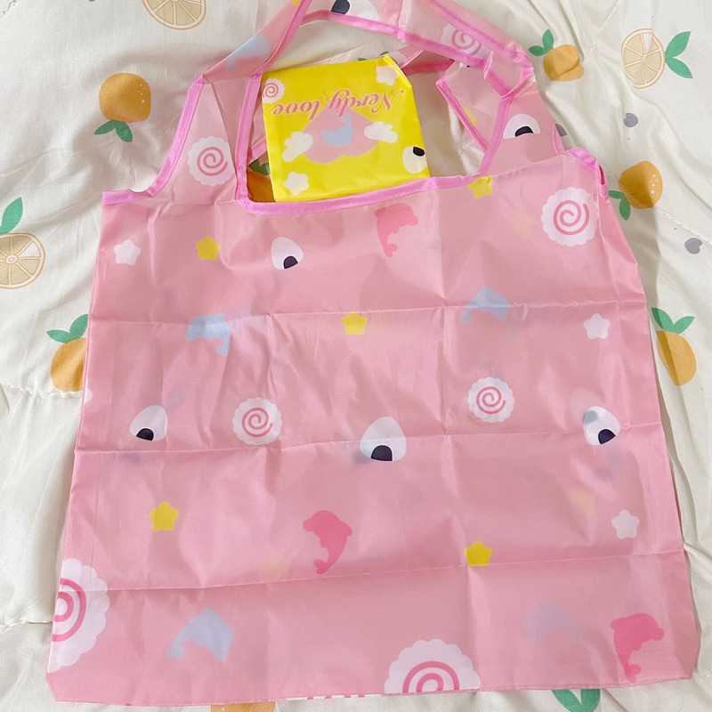 กระเป๋าผ้าร่มพับได้ pink maruto
