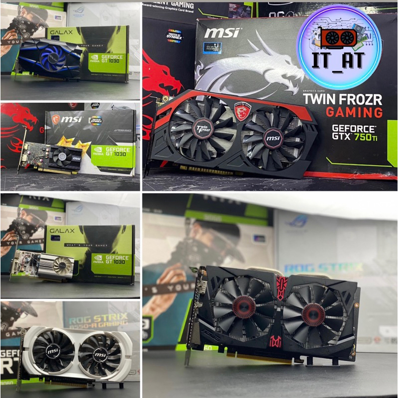 การ์ดจอไม่ต่อไฟ🔰gtx750Ti gt1030 gt730 gt610 gt210🔰✨มีให้เลือกหลายรุ่น✨การ์ดจอตัวฮิต