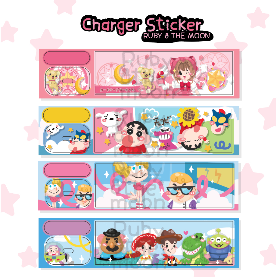 Charger sticker : สติกเกอร์ติดหัวชาร์จ 20W (type C)