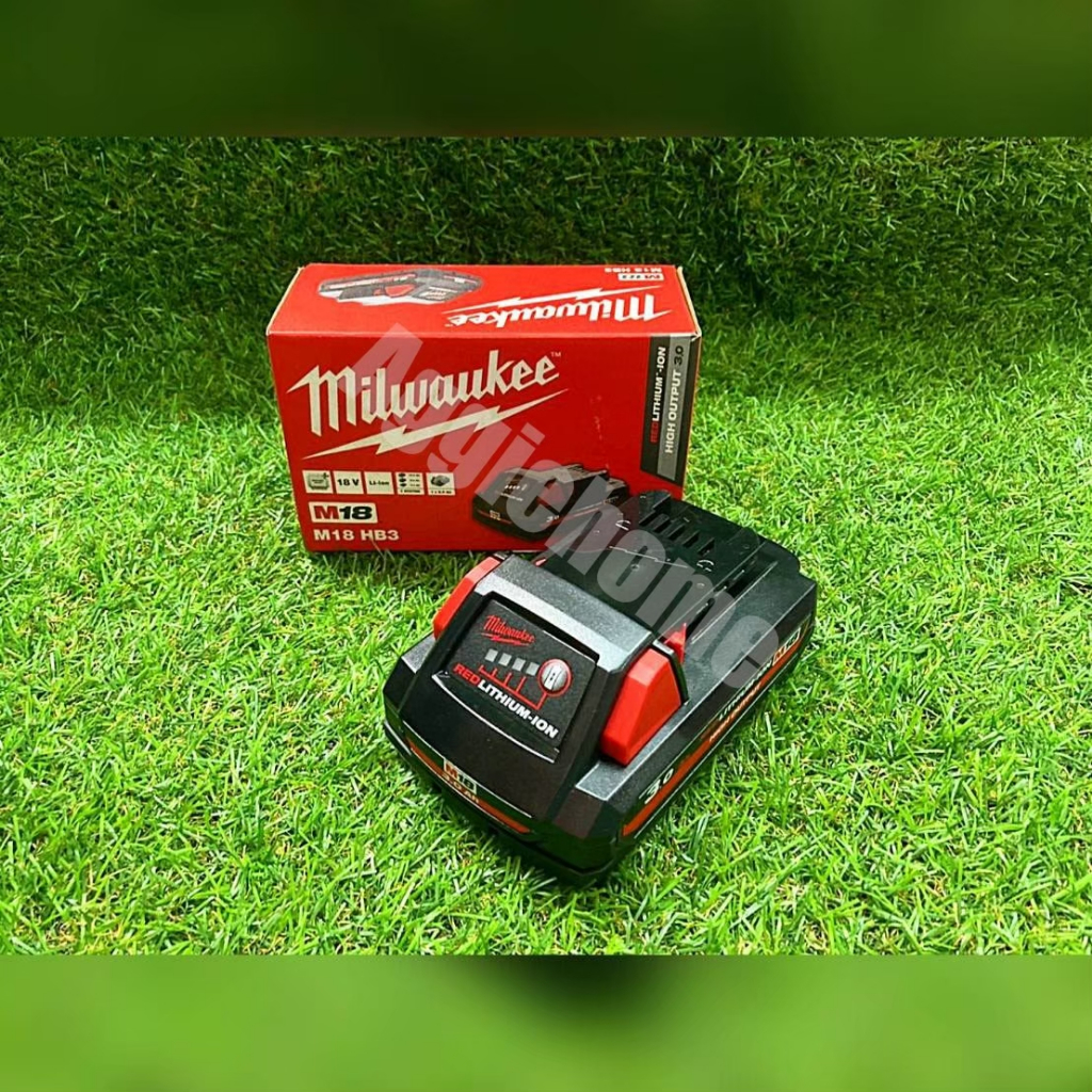 MILWAUKEE แบตลิเธียม รุ่น M18 HB3 18V 3AH High Output BATTERY LI-ION แบตเตอร์รี่ แบต เครื่องมือช่าง