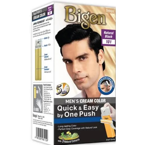 Bigen Men's One Push ครีมเปลี่ยนสีผมผู้ชาย