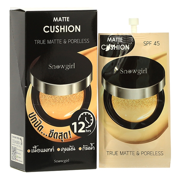 Snowgirl Matte-Cushion to powder (1 กล่องบรรจุ 6 ซอง)