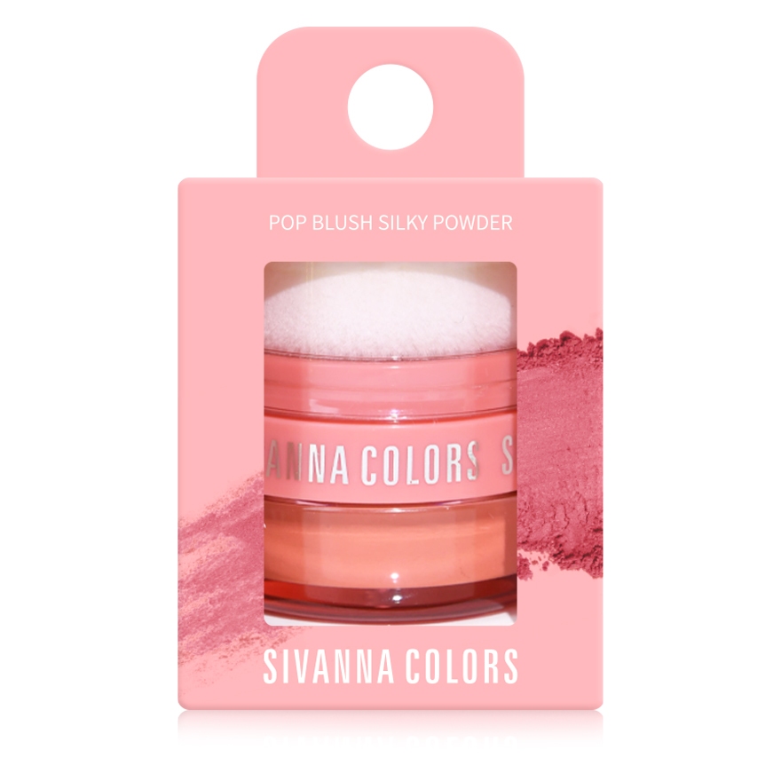 SIVANNA COLORS POP BLUSH SILKY POWDER : HF5115 | บรัชออนเนื้อฝุ่น
