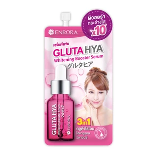 เซรั่มกลูต้าญี่ปุ่น บูสต์ผิวออร่ากระจ่างใส เนียนนุ่มชุ่มชื้น 8ml ครบจบทุกสภาพผิว เอนโรร่า กลูต้าไฮยา Enrora Gluta HYA