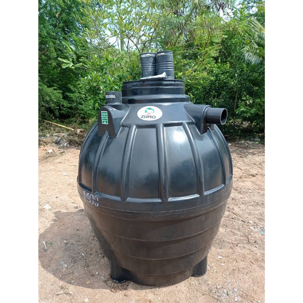 ถังบำบัดน้ำเสีย ถังแซท 1600 ลิตร ยี่ห้อ Zumo พร้อมอุปกรณ์ครบชุด ส่งฟรีกรุงเทพปริมณฑล ต่างจังหวัดมีค่