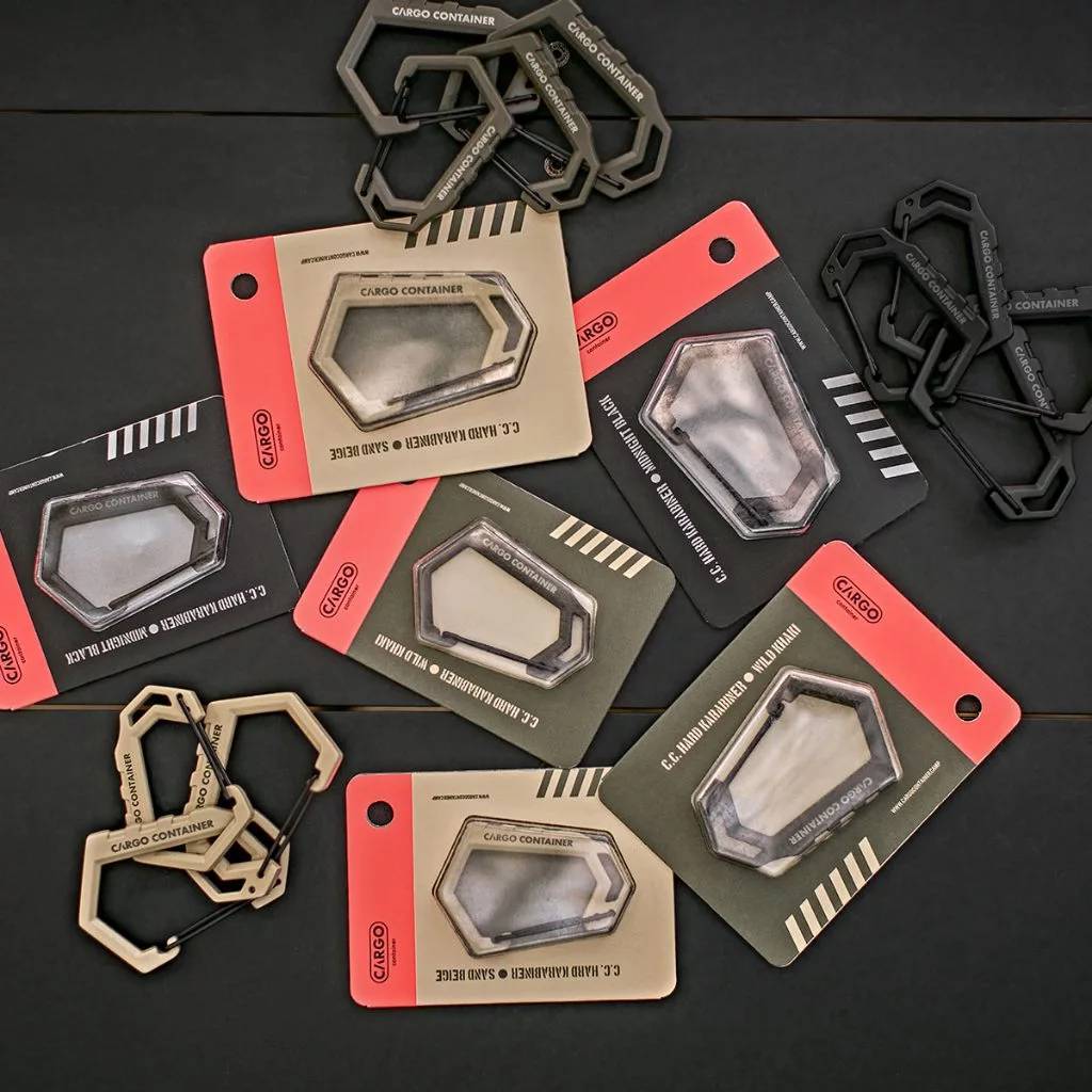 CARGO CONTAINER HARD KARABINER D คาราไบเนอร์ รูปตัว D ตัวเกี่ยวของ สวย ทนทาน by Jeep Camping