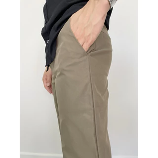 กางเกงขาเต่อผ้าชิโน่ Chino เนื้อผ้า Cotton Premium ผ้ายืดเบาสบาย ความยาว 35“ ทรงกระบอกเล็ก