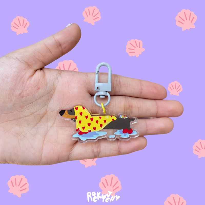 Rockyjelly - Keychain Dachshund / Keychain 6cm