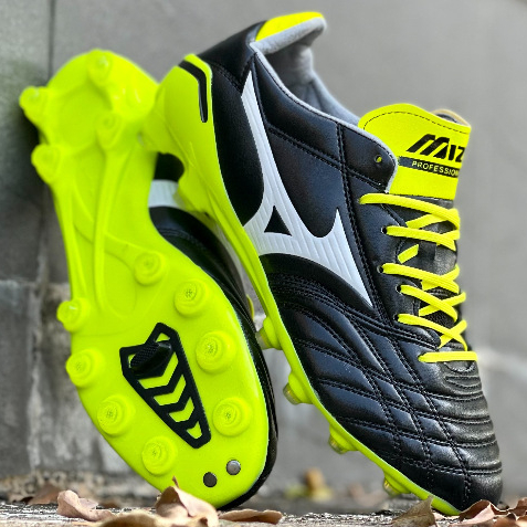 รองเท้า สตั๊ด ฟุตบอล มิซูโน่ Mizuno Morelia Neo หนังวัวแท้ ฟอกนุ่ม พิเศษ รุ่นท็อป ฟรี ของแถม ถุงผ้า + ดันทรง + กล่อง