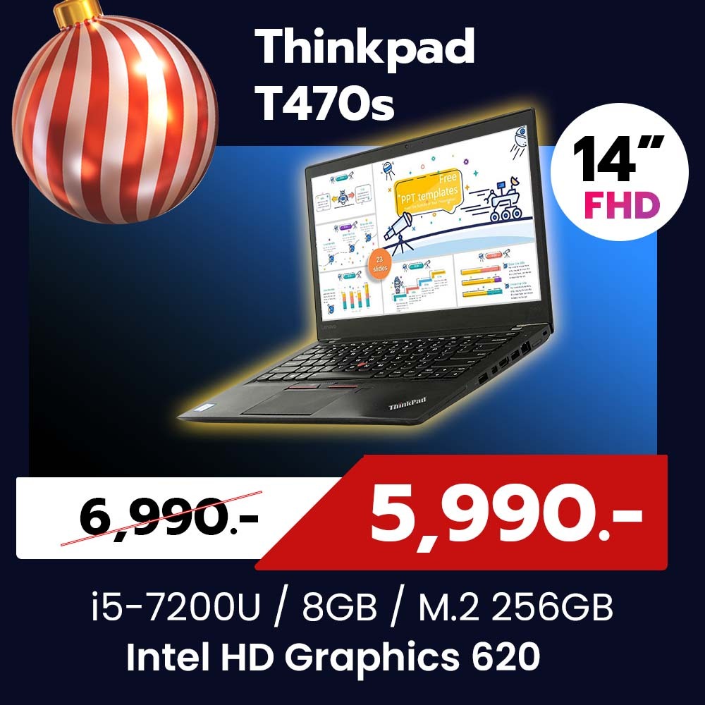 Thinkpad T470s i5-7200U / 8GB / 14" FHD / Intel HD graphics 620
