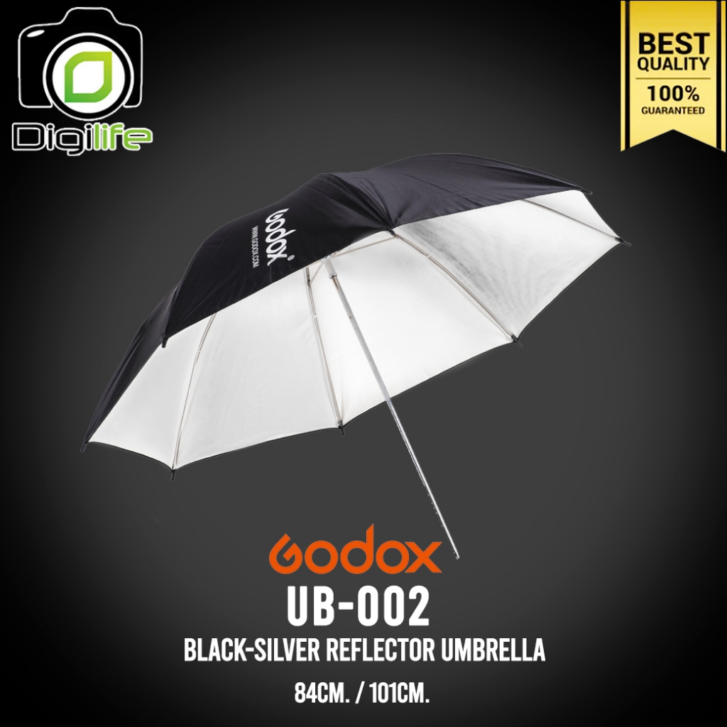 Godox Umbrella UB-002 - Black & Silver Reflector 84cm./ 101cm. ร่มสะท้อน เงิน-ดำ