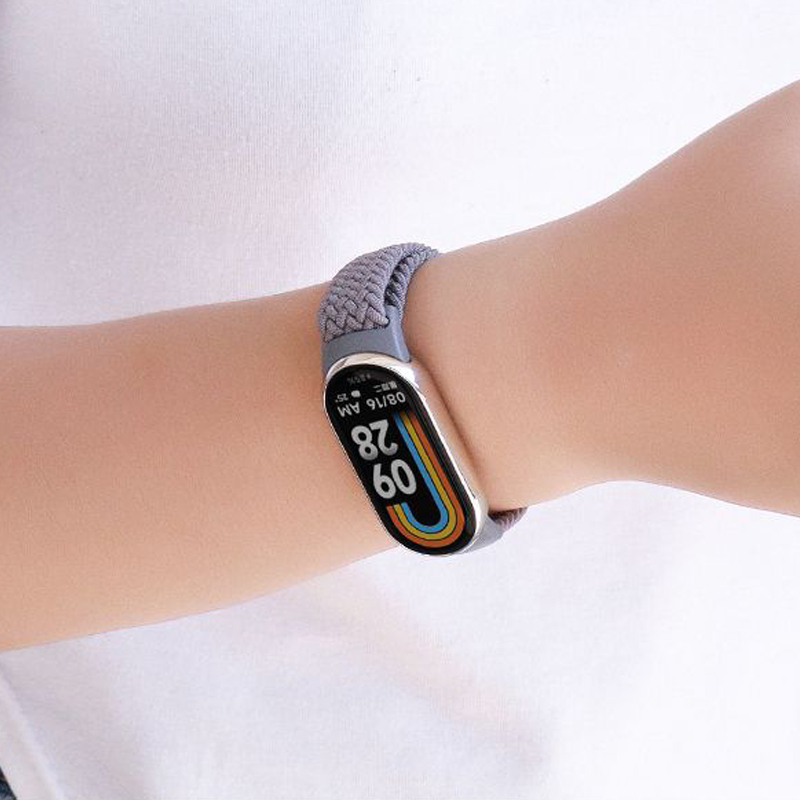 สายนาฬิกาแบบทอยืดสำหรับ Xiaomi Mi Band 8/9/10 สายรัดระบายอากาศ - รูปที่ 7