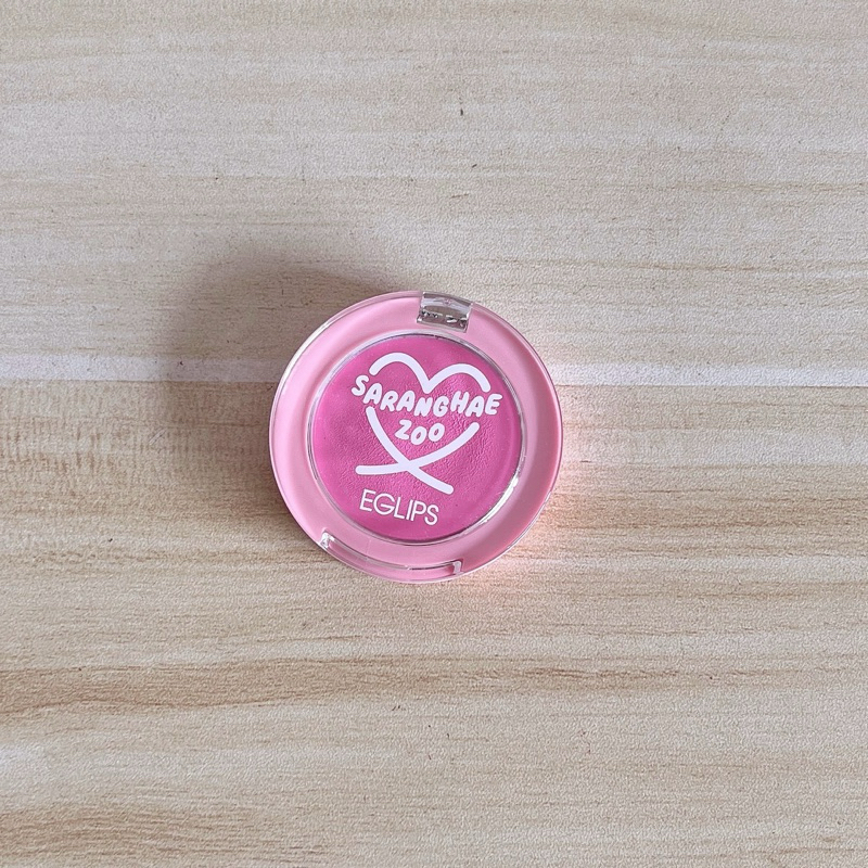 Eglips SarangHaeZoo Cream Blush สี 01 ตี98% ลอง2ครั้ง ครีมบลัชโทนชมพู น่ารักมาก