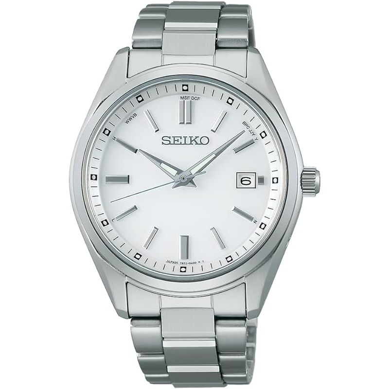 [นาฬิกา Seiko] นาฬิกา Seiko Selection Solar Radio Watch The Standard SBTM317 ชาย สีเงิน
