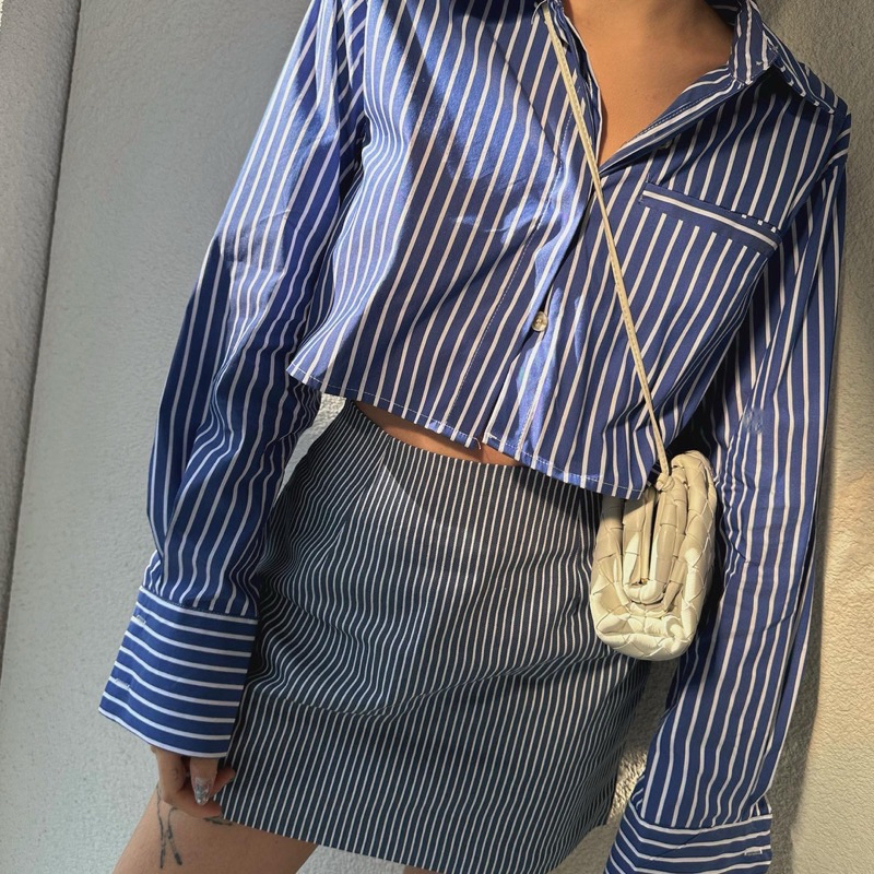 ส่งต่อ🔵NAPATVOGUE - STRIPE SKIRT STRIPE SKIRT🔵